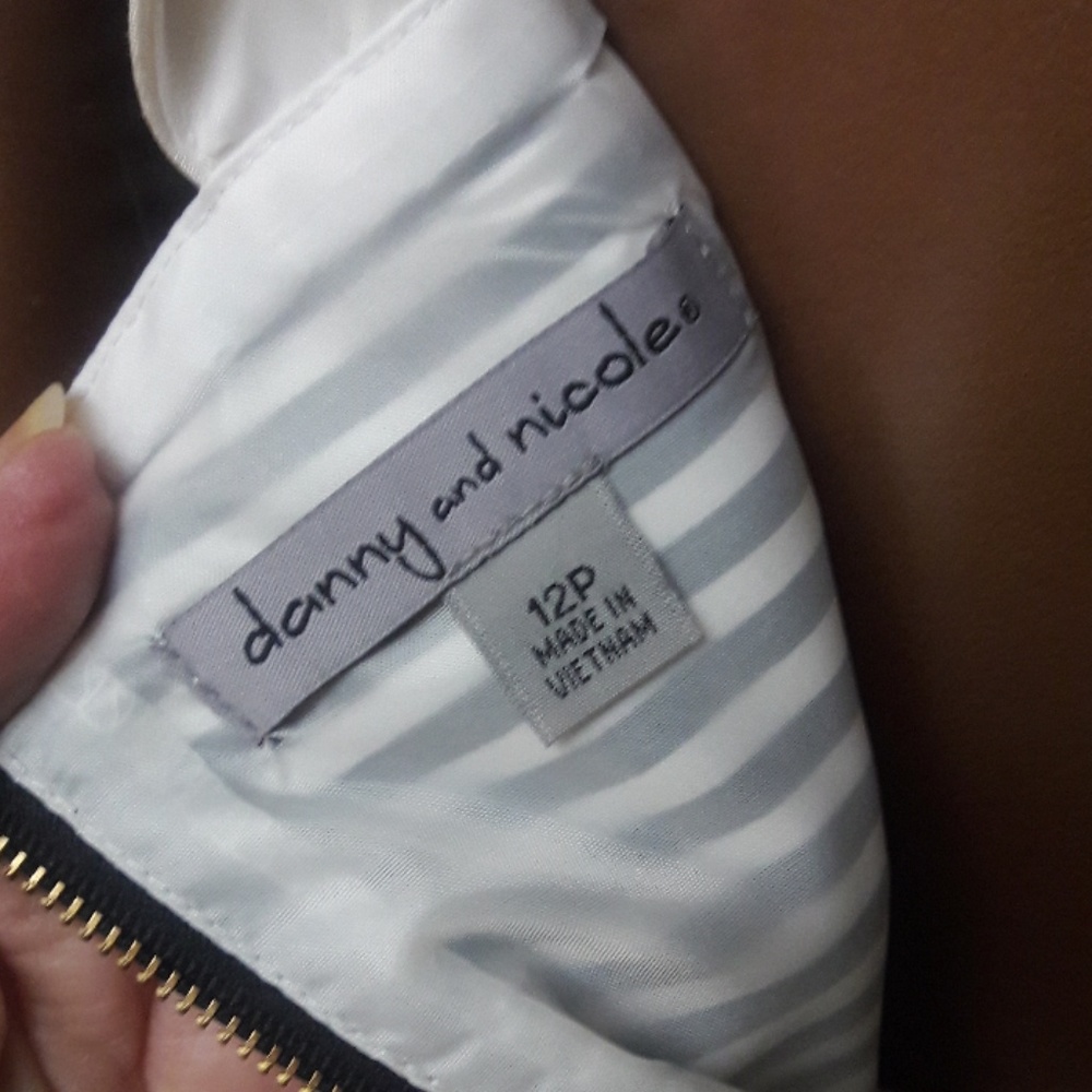 Danny & Nicole Colorblock Fit & Flare Dress - Picture 4 of 4